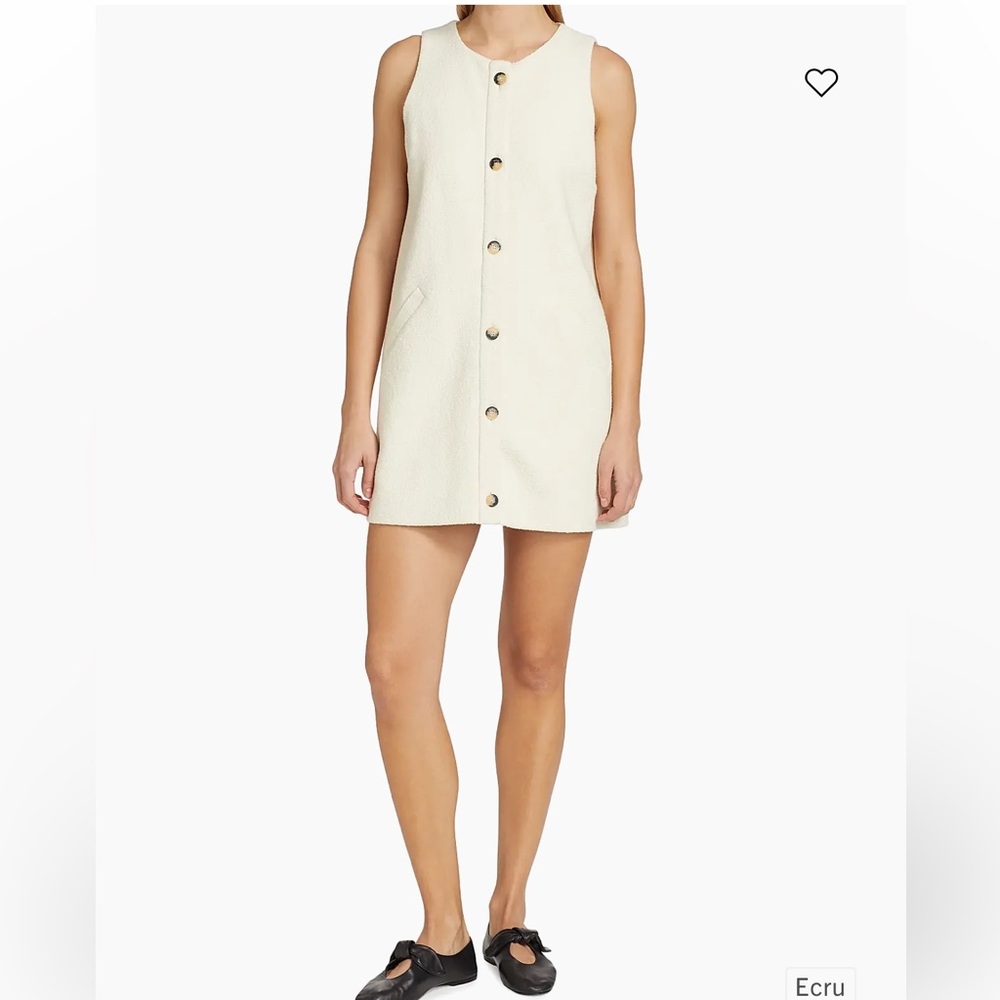 NWT ba&sh | Parveen Cotton-Blend Sleeveless Dress in ecru (sold out style/size!)